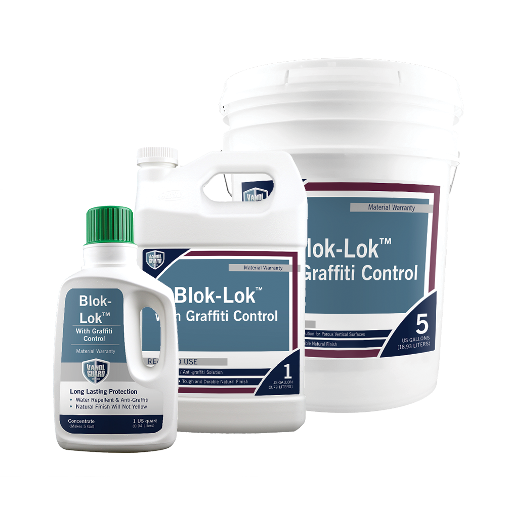 Blok-Lok™ w/ Graffiti Control 2-in-1 Water Repellent and Anti-Graffiti
